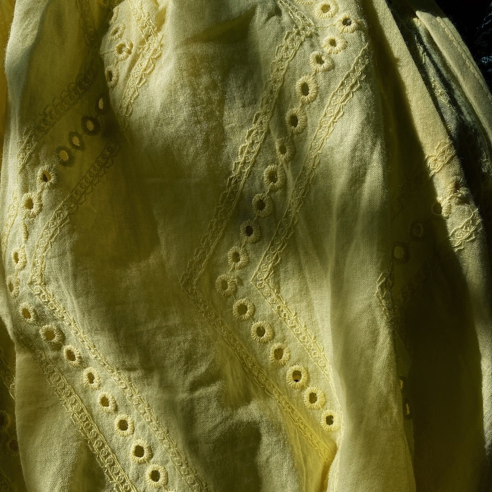 Yellow Ruffle Tank Top - Picture 2 of 3